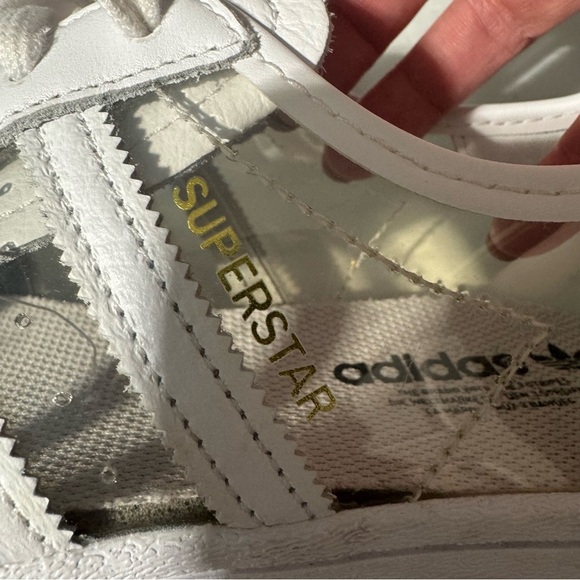 Adidas Superstar Sneakers white and clear Size 5 (230 mm) - Picture 6 of 10